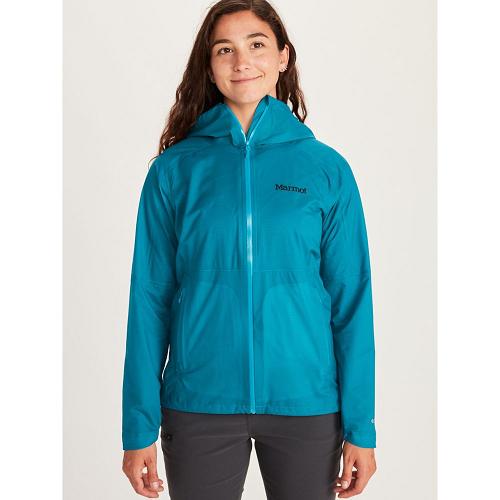 Marmot Bantamweight Jackets - Womens Rain Jacket Blue CA4023795 Canada